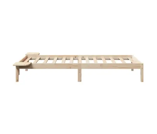 Gultas Rāmis Ar Naktsgaldiņiem Brūna 75 X 190 Cm Brūna Vidaxl