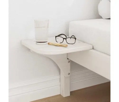 Lovos Rėmas Balta 75 X 190 Cm Kietos Pušies Mediena