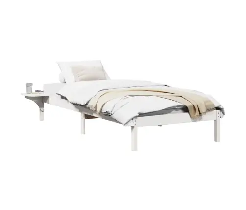 Lovos Rėmas Balta 75 X 190 Cm Kietos Pušies Mediena