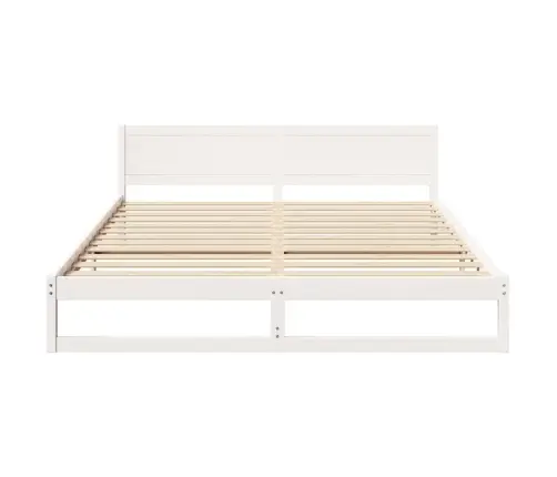 Gultas Rāmis Balts Koks 200 X 200 Cm Izturīgs Vidaxl