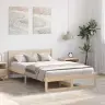 Lovos Rėmas Ruda 135 X 190 Cm Pušies Medienos Masyvas Lovos Rėmas Ruda 135 X 190 Cm Pušies Medienos Masyvas