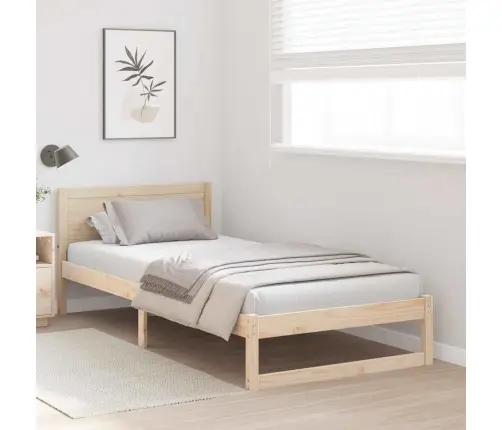 Lovos Rėmas Natūrali 100 X 200 Cm Kietos Pušies Mediena
