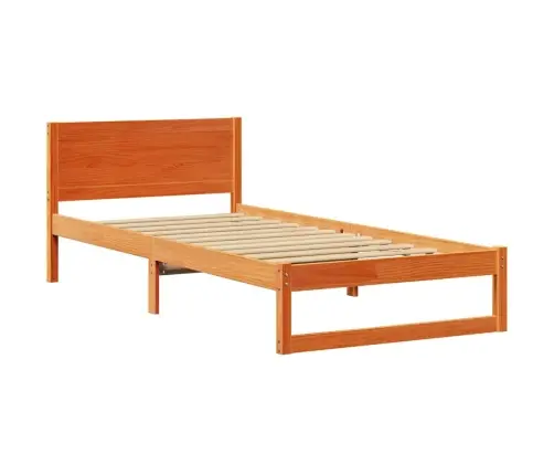 Lovos Rėmas Vaško Ruda 80 X 200 Cm Kietos Pušies Mediena