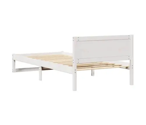 Gultas Rāmis Balts Koks 90 X 190 Cm Gultas Rāmis Taisnstūris Vidaxl