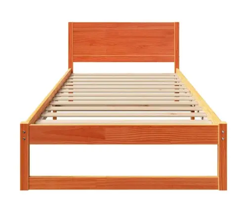 Lovos Rėmas Vaško Ruda 90 X 190 Cm Kietos Pušies Mediena
