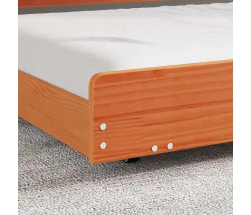 Voodi Raam Pruun 90 X 200 Cm Männipuit