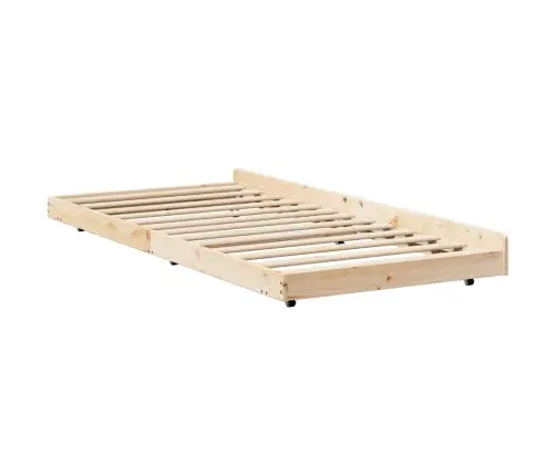 Voodi Raam Pruun 80 X 200 Cm Männipuit