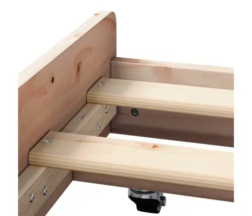 Gultas Rāmis Dabīgs Priedes Koks 75 X 190 Cm Minimālistisks Vidaxl