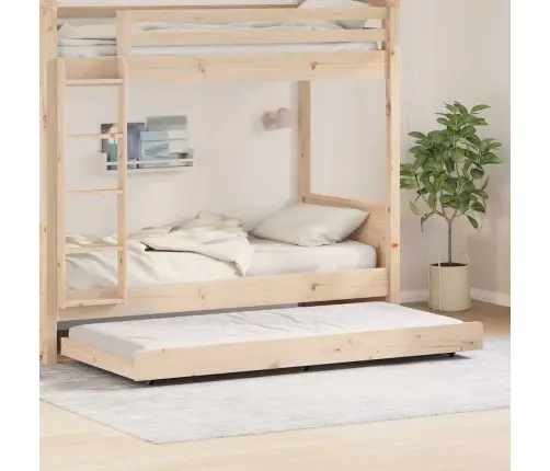 Gultas Rāmis Dabīgs Priedes Koks 75 X 190 Cm Minimālistisks Vidaxl