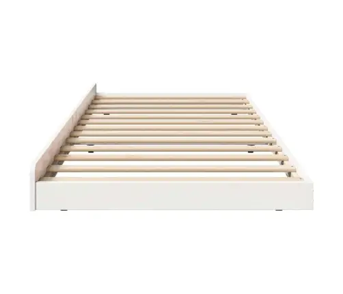 Gultas Rāmis Balts Priedes Masīvkoks 75 X 190 Cm Salokāms Vidaxl