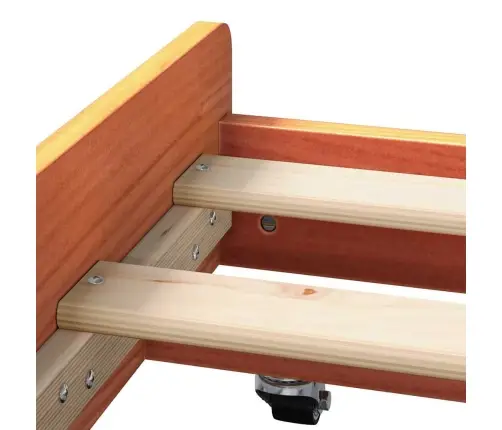 Gultas Rāmis Vaskota Brūna Koks 75 X 190 Cm Izturīgs Vidaxl