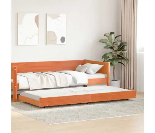 Gultas Rāmis Vaskota Brūna Koks 75 X 190 Cm Izturīgs Vidaxl