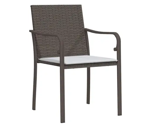 Sodo Valgomojo Komplektas 5 Pcs Ruda Ir Juoda Pe Ratanas