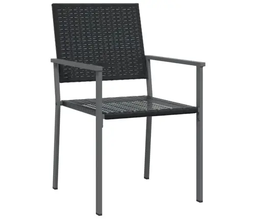 Aia Söögilaudade Komplekt 5 Pcs Must Pe Rattan