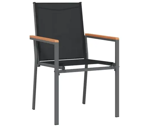 Sodo Valgomojo Komplektas 3 Pcs Juoda Miltelinis Plienas