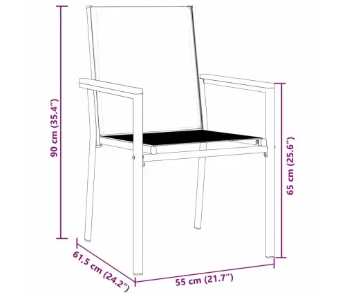 Sodo Valgomojo Komplektas 3 Pcs Juoda Miltelinis Plienas