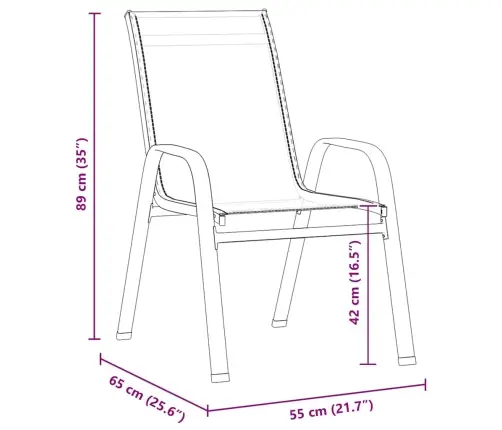 7 Daļu Dārza Ēdamzāles Komplekts Brūnā Tekstilēnā Un Tēraudā Vidaxl