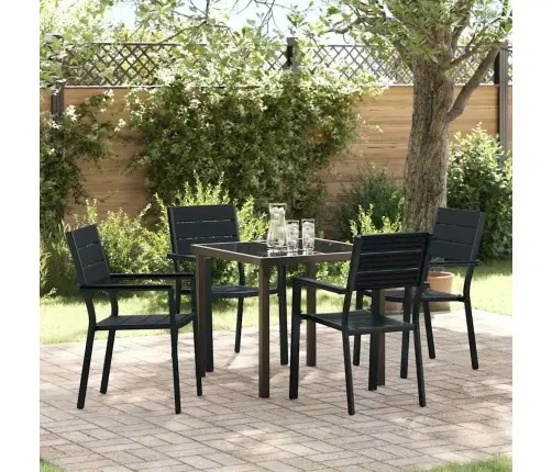 Sodo Valgomojo Komplektas 5 Pcs Juoda