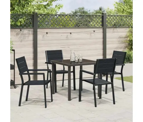 Sodo Valgomojo Komplektas 5 Pcs Juoda