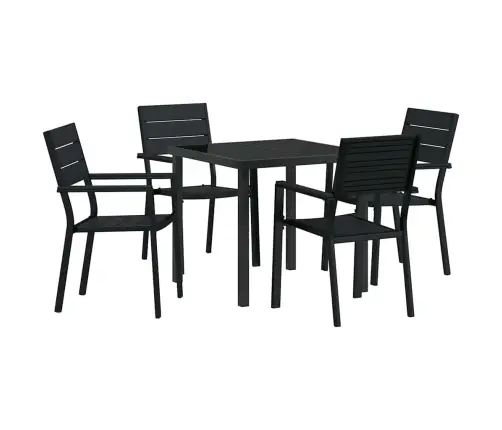 Sodo Valgomojo Komplektas 5 Pcs Juoda