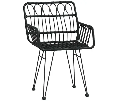 Sodo Valgomojo Komplektas 7 Pcs Juoda