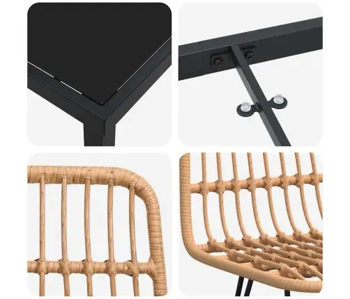 Sodo Valgomojo Komplektas 5 Pcs Ruda