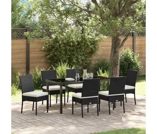 Sodo Valgomojo Komplektas 7 Pcs Juoda