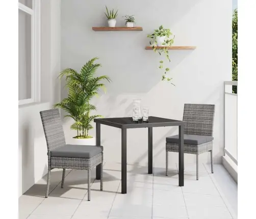 Aia Söögilaudade Komplekt 3 Pcs Hall Pulbervärvitud Teras