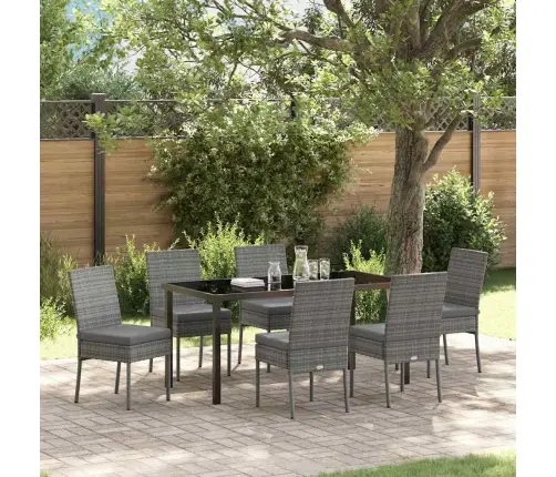 Aia Söögilaudade Komplekt 7 Pcs Hall Pulbervärvitud Teras