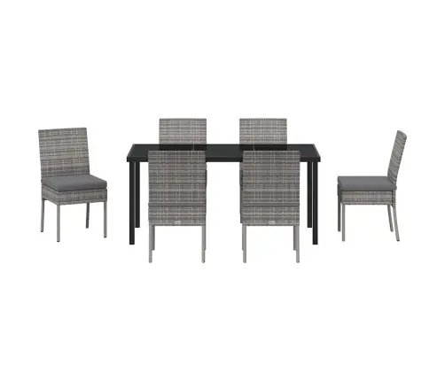 Aia Söögilaudade Komplekt 7 Pcs Hall Pulbervärvitud Teras