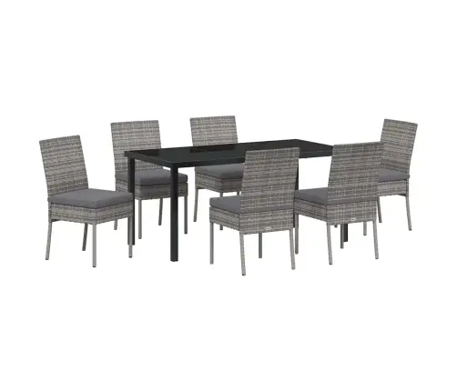 Aia Söögilaudade Komplekt 7 Pcs Hall Pulbervärvitud Teras