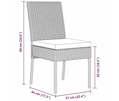 Aia Söögilaudade Komplekt 7 Pcs Hall Pulbervärvitud Teras