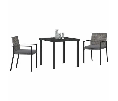 Aia Söögilaudade Komplekt 3 Pcs Hall Pulbervärvitud Teras