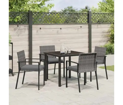 Sodo Valgomojo Komplektas 5 Pcs Pilka