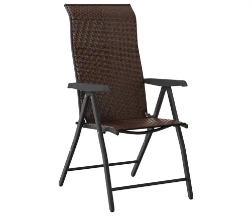 5 Gabalu Dārza Ēdamgalda Komplekts, Brūns Polu Rāts Vidaxl