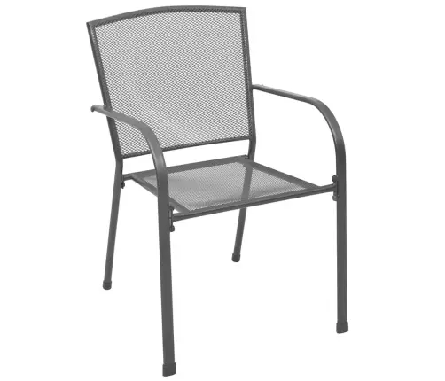 Aia Söögilaudade Komplekt 3 Pcs Antratsiit Pulbervärvitud Teras