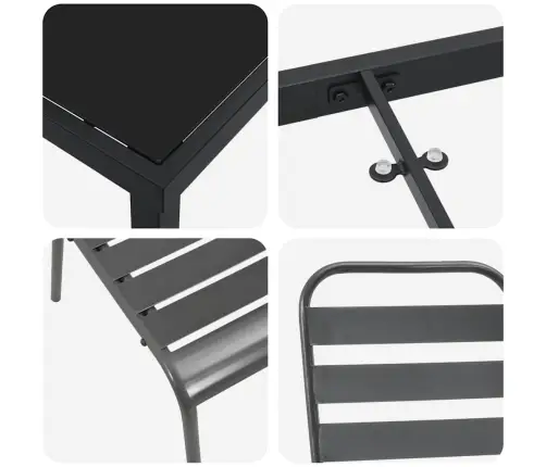 Aia Söögilaudade Komplekt 5 Pcs Tumehall Teras