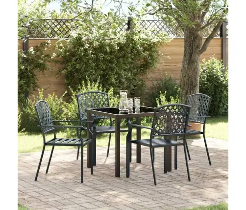 Sodo Valgomojo Komplektas 5 Pcs Antracitas