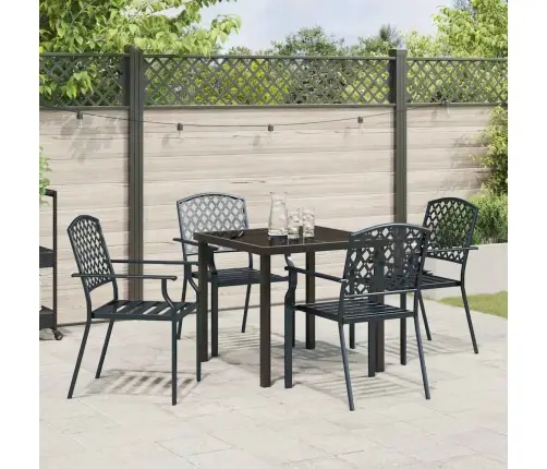 Sodo Valgomojo Komplektas 5 Pcs Antracitas