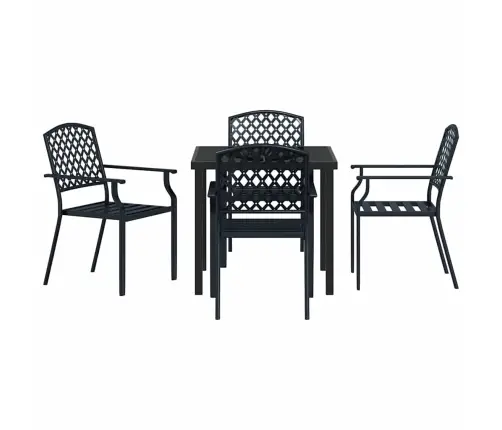 Sodo Valgomojo Komplektas 5 Pcs Antracitas