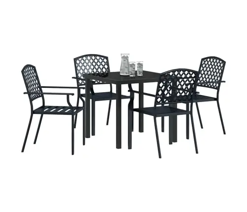 Sodo Valgomojo Komplektas 5 Pcs Antracitas