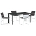 Sodo Valgomojo Komplektas 5 Pcs Balta 160 X 80 X 73 Cm