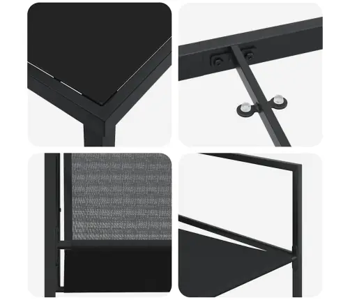 Sodo Valgomojo Komplektas 5 Pcs Juoda