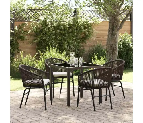 Sodo Valgomojo Komplektas 5 Pcs Ruda