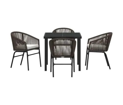 Sodo Valgomojo Komplektas 5 Pcs Ruda