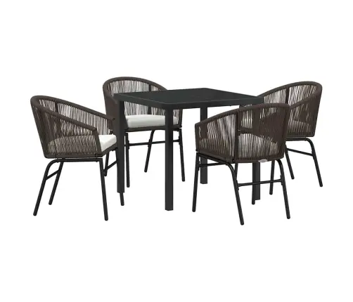 Sodo Valgomojo Komplektas 5 Pcs Ruda