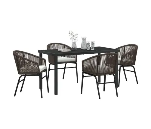 Sodo Valgomojo Komplektas 5 Pcs Ruda