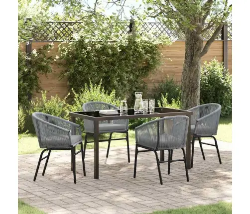 Sodo Valgomojo Komplektas 5 Pcs Antracitas