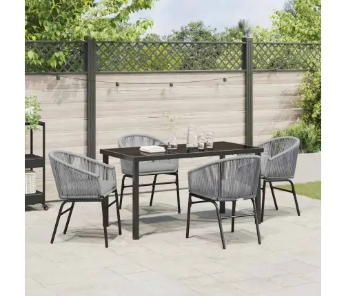 Sodo Valgomojo Komplektas 5 Pcs Antracitas