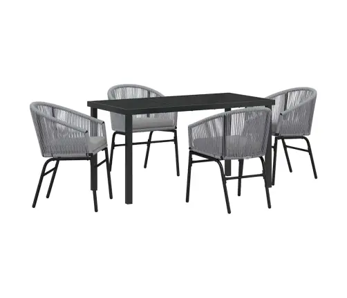 Sodo Valgomojo Komplektas 5 Pcs Antracitas